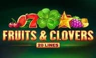 uk online slots such as Fruits and Clovers: 20 Lines
