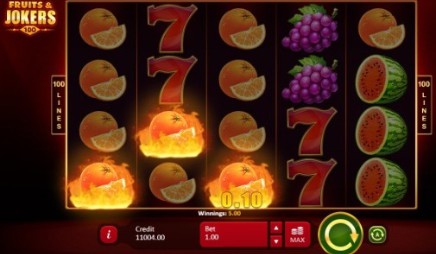 Fruits & Jokers: 100 Lines slot