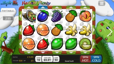 Horn of Plenty Spin16 slot