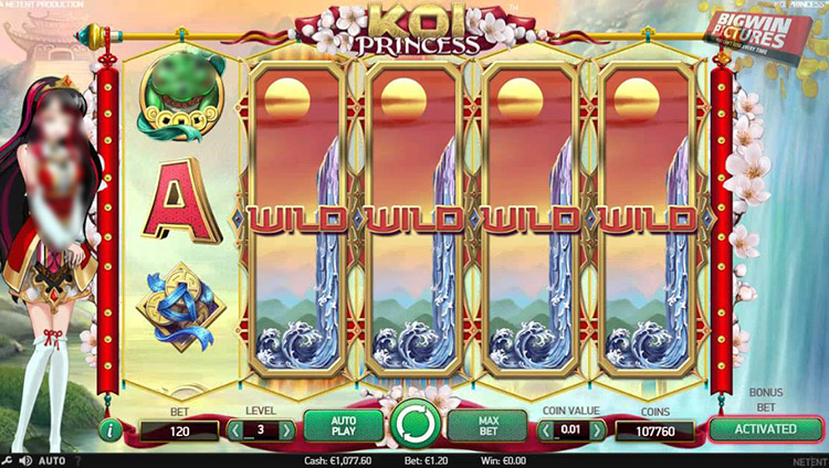 Koi Princess Slot Gameplay