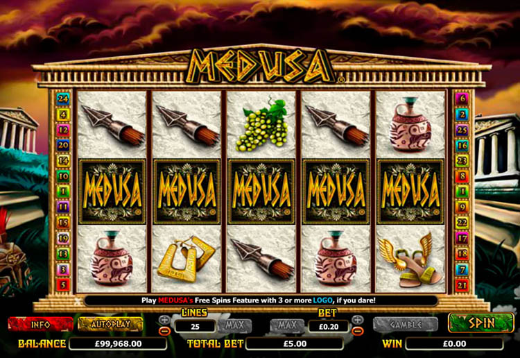 Medusa Slot Paylines