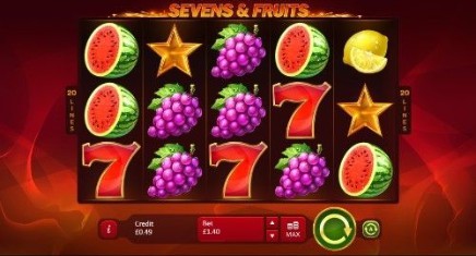 Sevens & Fruits: 20 Lines slot
