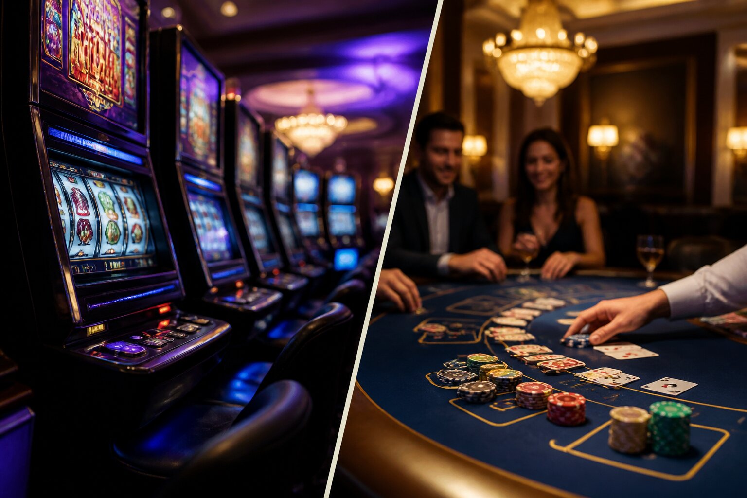 Slots vs Table Games | Differences, Payouts & Experience Explained